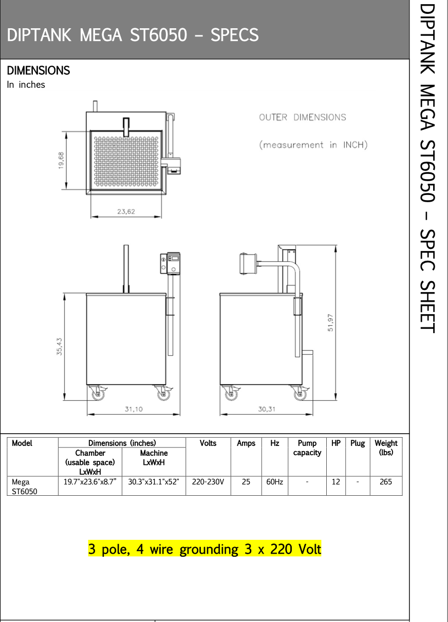 Mega ST6050 DipTank