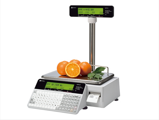 Retail Scale, Uni-3L1 Pole, 60lbs. Integrated Printer, 115VAC