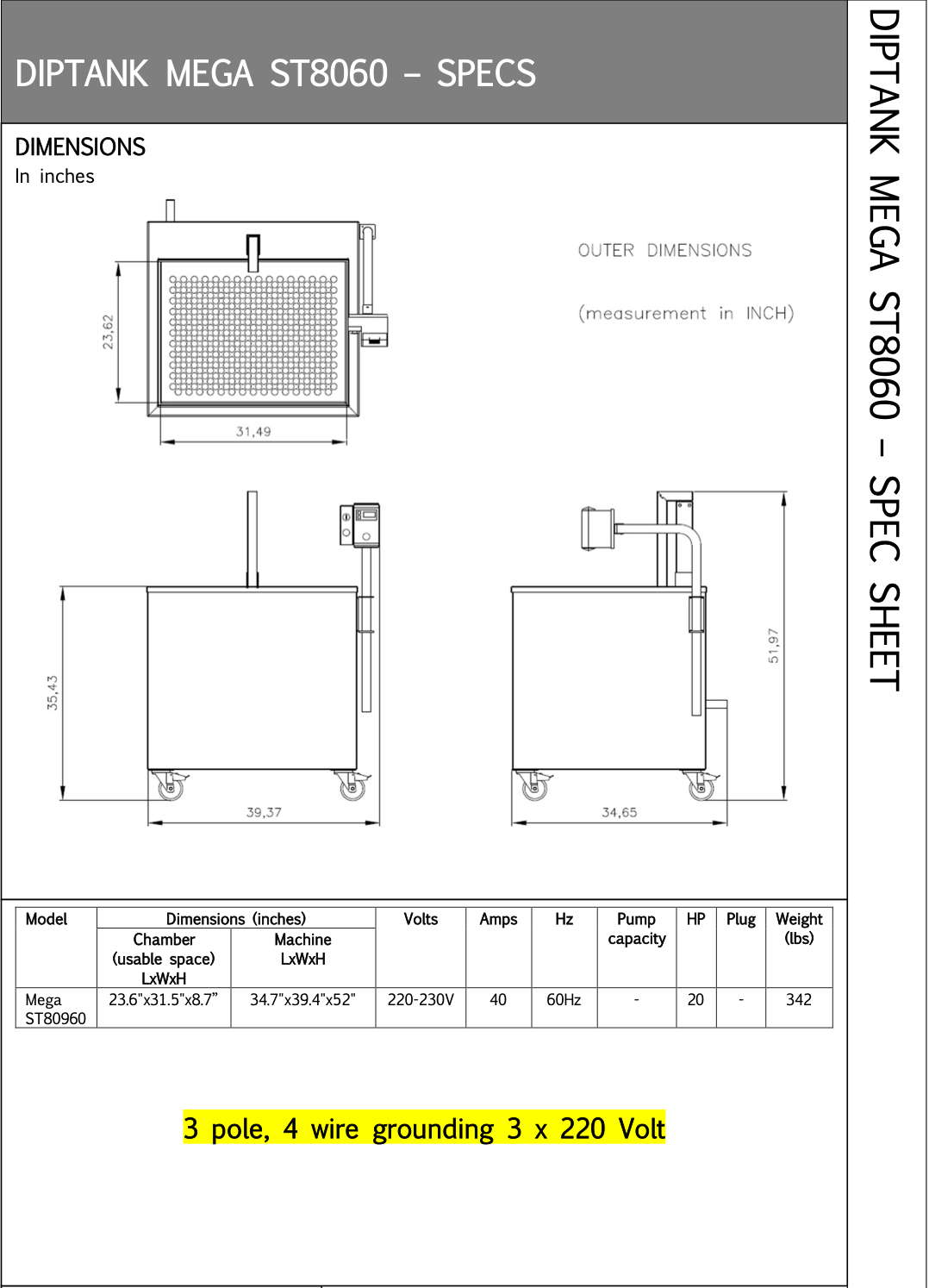 Mega ST8060 DipTank