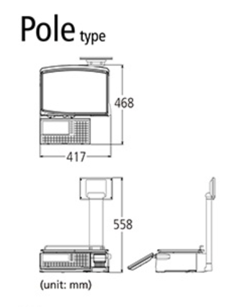 Ishida Scale, M# Uni-7, Pole