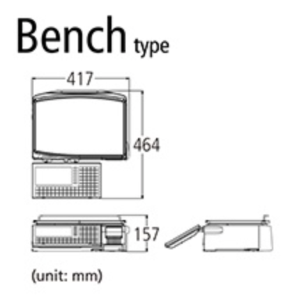 Scale, Uni 7 Bench 60# Capacity x .02